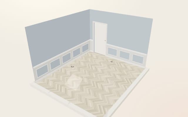 Chambre Louis XVI : rendu du simulateur 3D