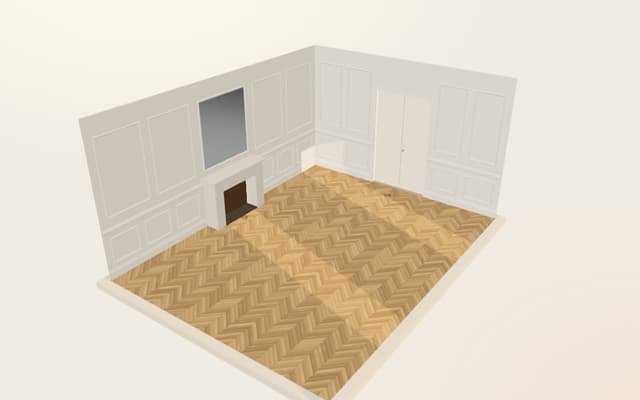 Salon haussmannien : rendu du simulateur 3D